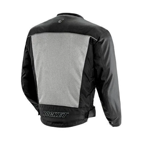 Joe Rocket 'Velocity' Mens Grey And Black Mesh Motorcycle Jacket