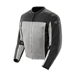 Joe Rocket 'Velocity' Mens Grey And Black Mesh Motorcycle Jacket