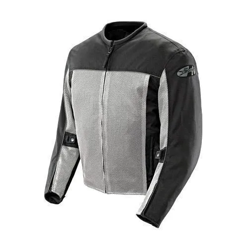 Joe Rocket 'Velocity' Mens Grey And Black Mesh Motorcycle Jacket