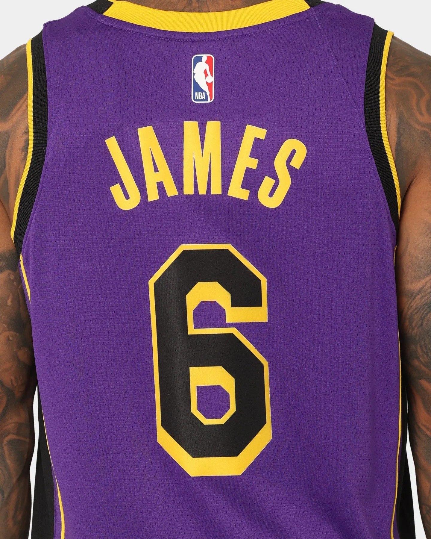 Jordan LeBron James Los Angeles Lakers #6 Statement Edition Jordan Dri-FIT NBA Swingman Jersey Field Purple