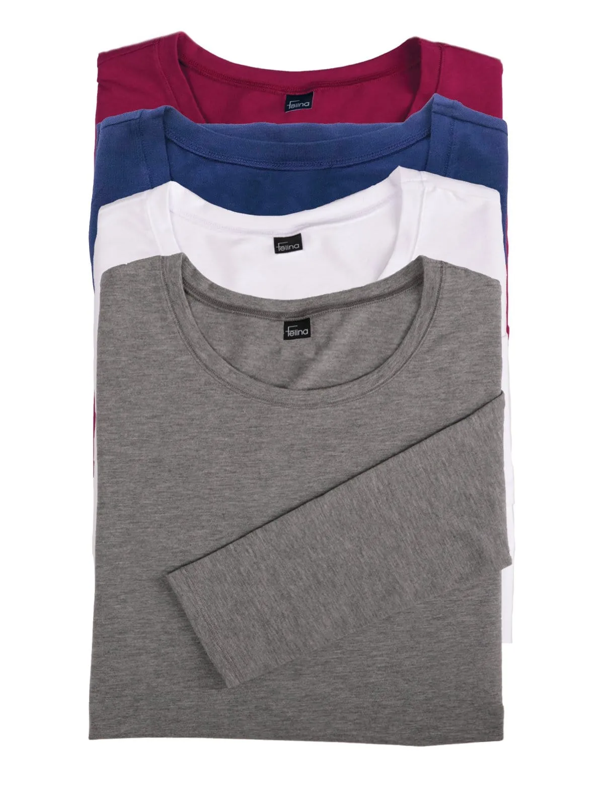Key Item Long Sleeve Crew Neck 4-Pack
