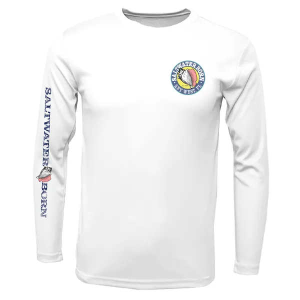 Key West, FL Mahi Boy's Long Sleeve UPF 50  Dry-Fit Shirt