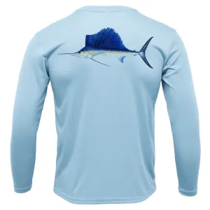 Key West, FL Sailfish Long Sleeve UPF 50  Dry-Fit Shirt