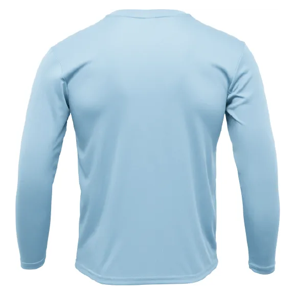 Key West, FL Saltwater Born Circle Logo Clean Long Sleeve UPF 50  Dry-Fit Shirt
