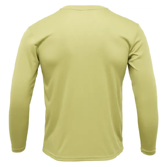 Key West, FL Saltwater Born Circle Logo Clean Long Sleeve UPF 50  Dry-Fit Shirt