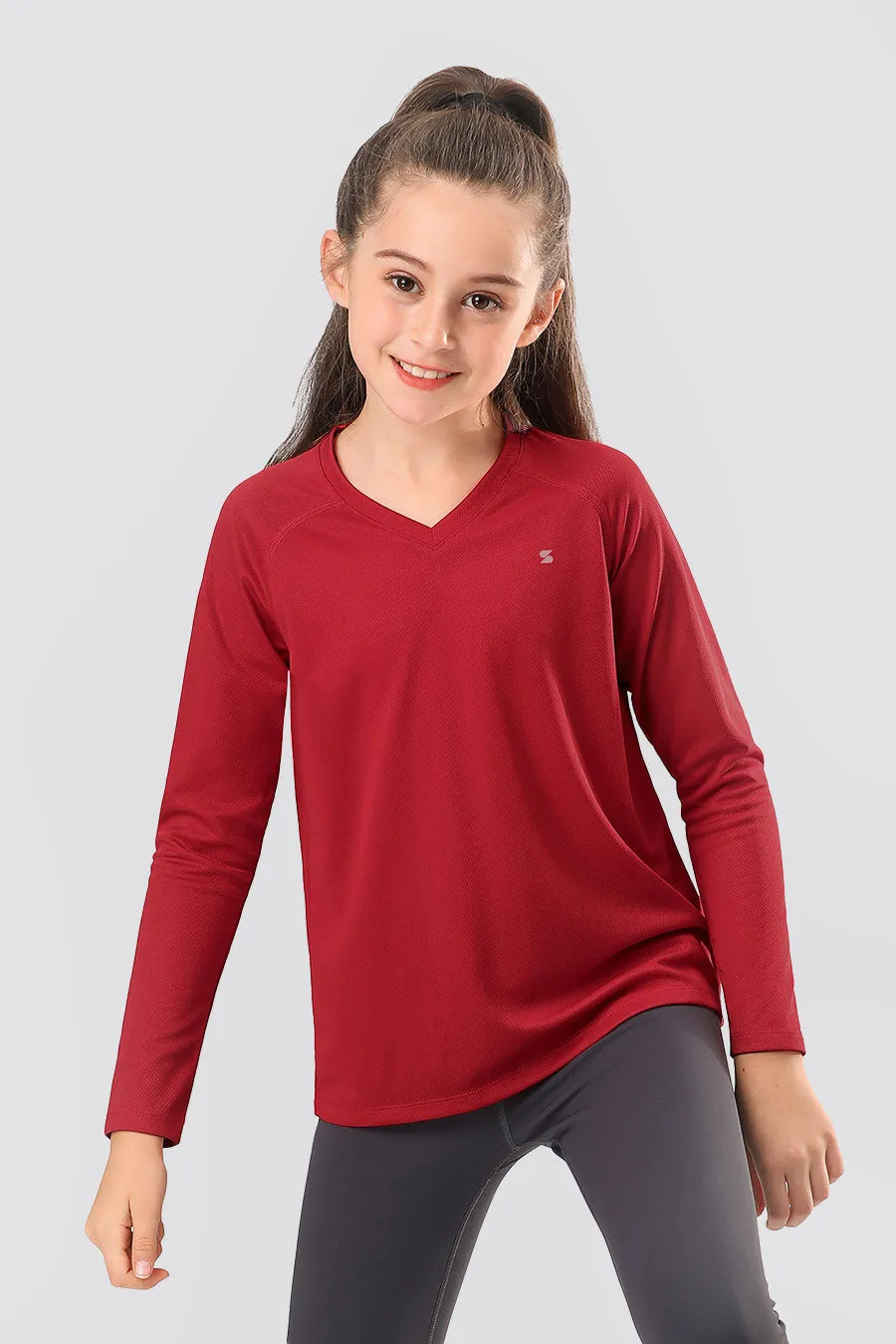 Kids Athletic Performance Long Sleeve Shirts