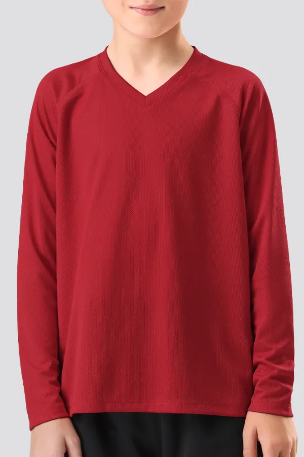 Kids Athletic Performance Long Sleeve Shirts
