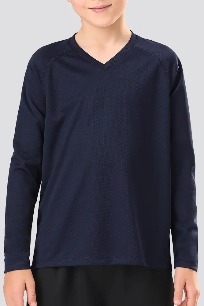 Kids Athletic Performance Long Sleeve Shirts