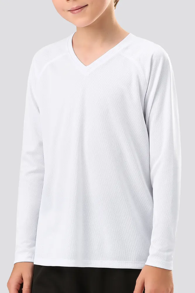 Kids Athletic Performance Long Sleeve Shirts