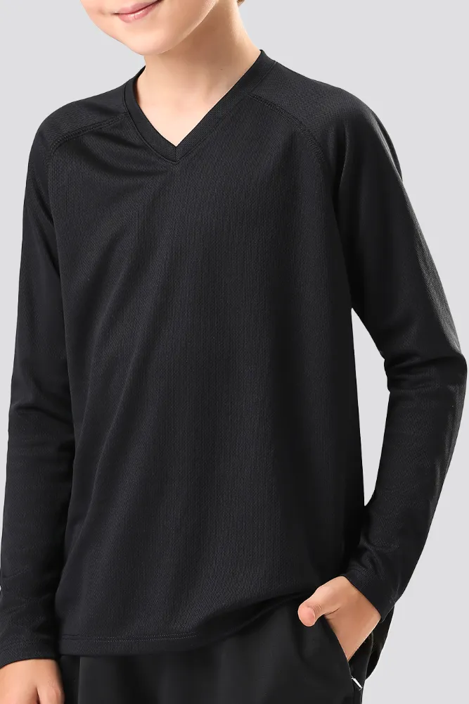 Kids Athletic Performance Long Sleeve Shirts