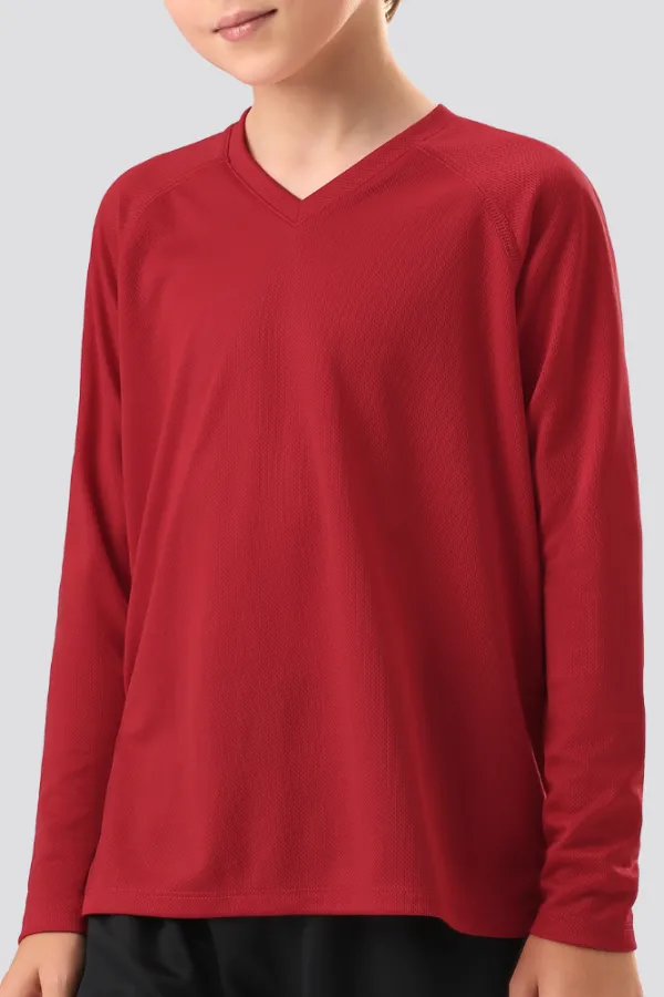 Kids Athletic Performance Long Sleeve Shirts