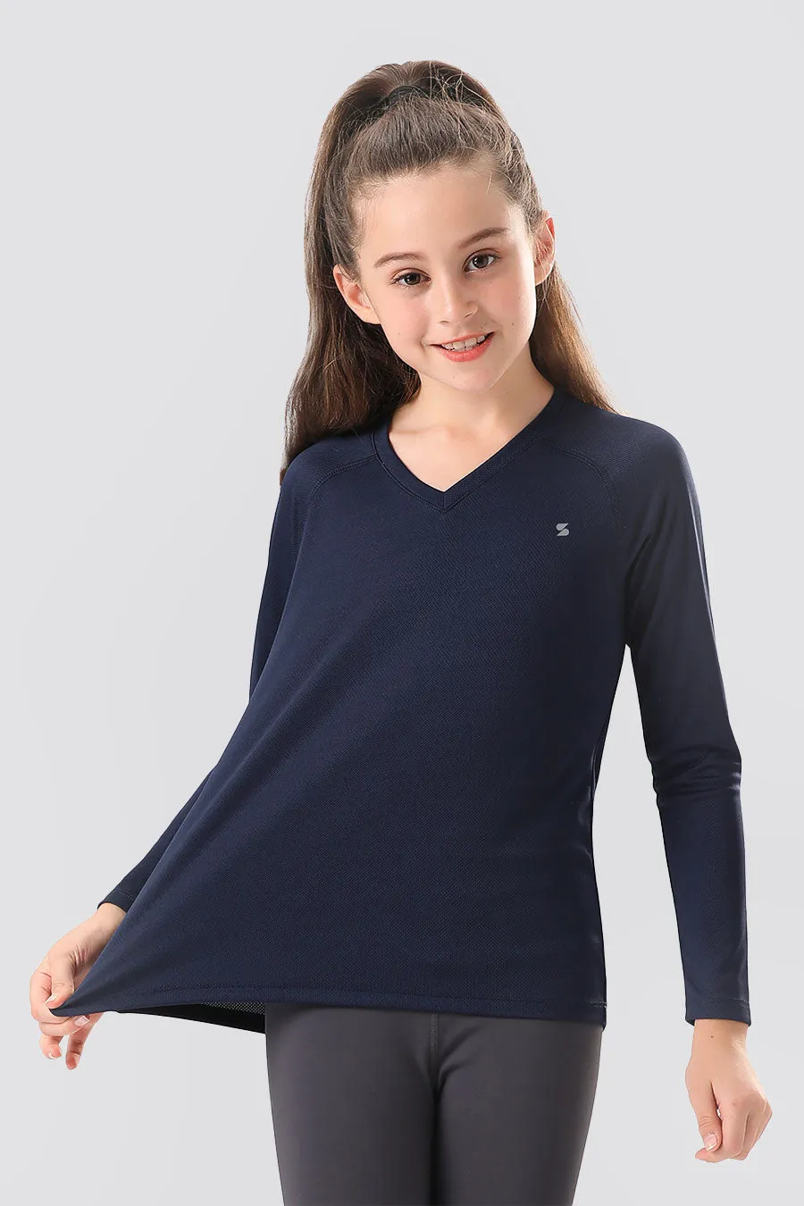 Kids Athletic Performance Long Sleeve Shirts