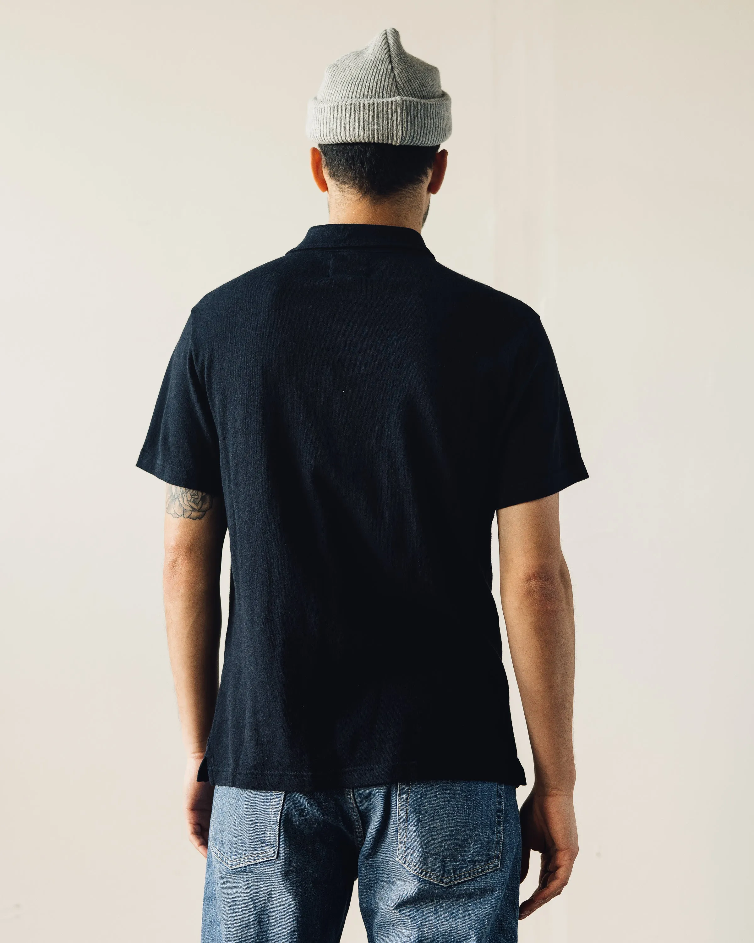 La Paz Leao Linen Polo, Dark Navy