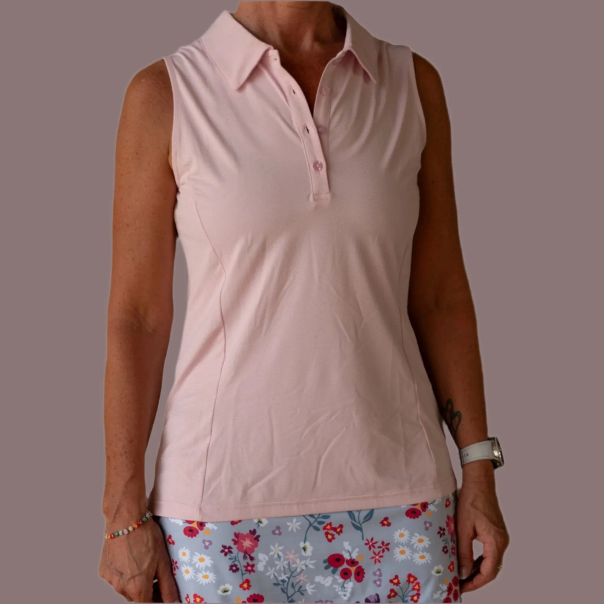 Ladies Sleeveless Polo