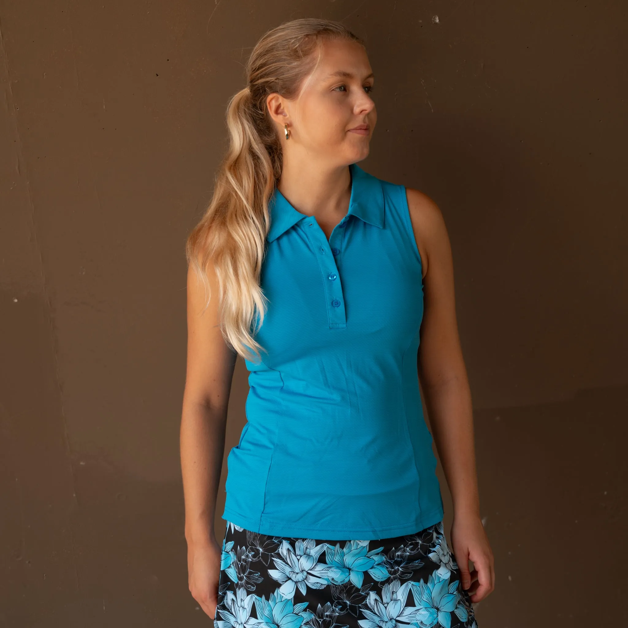 Ladies Sleeveless Polo