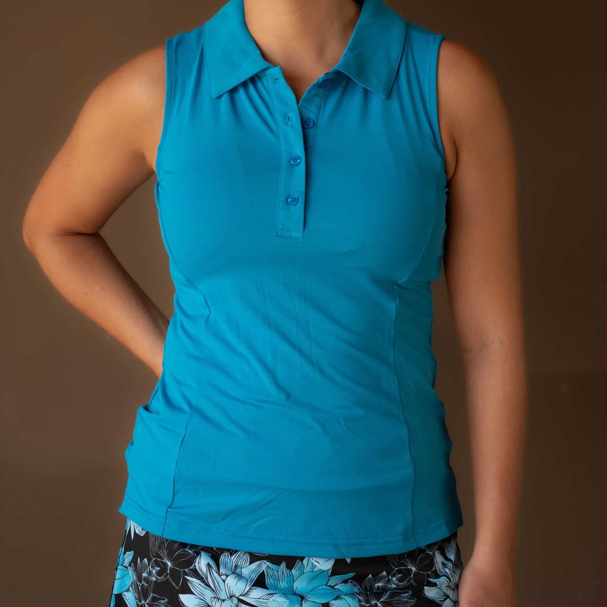 Ladies Sleeveless Polo