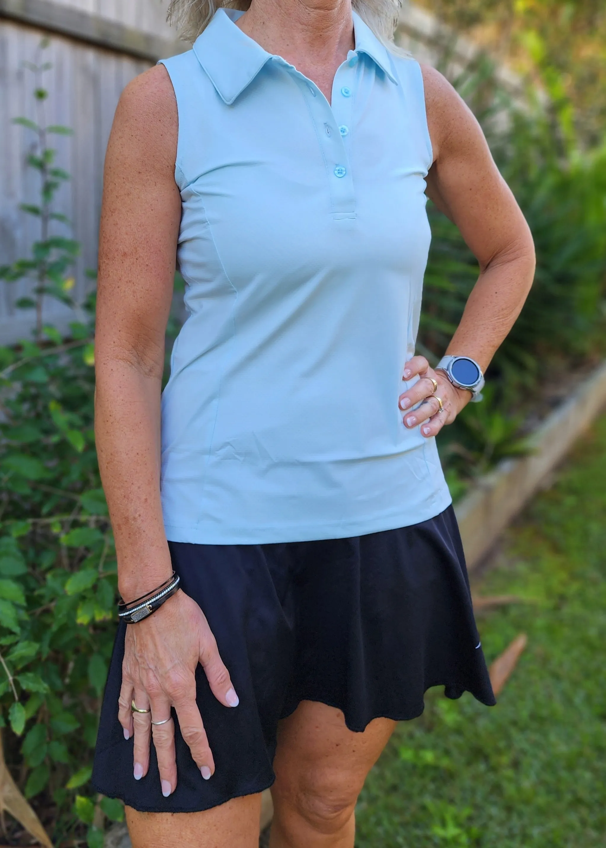 Ladies Sleeveless Polo