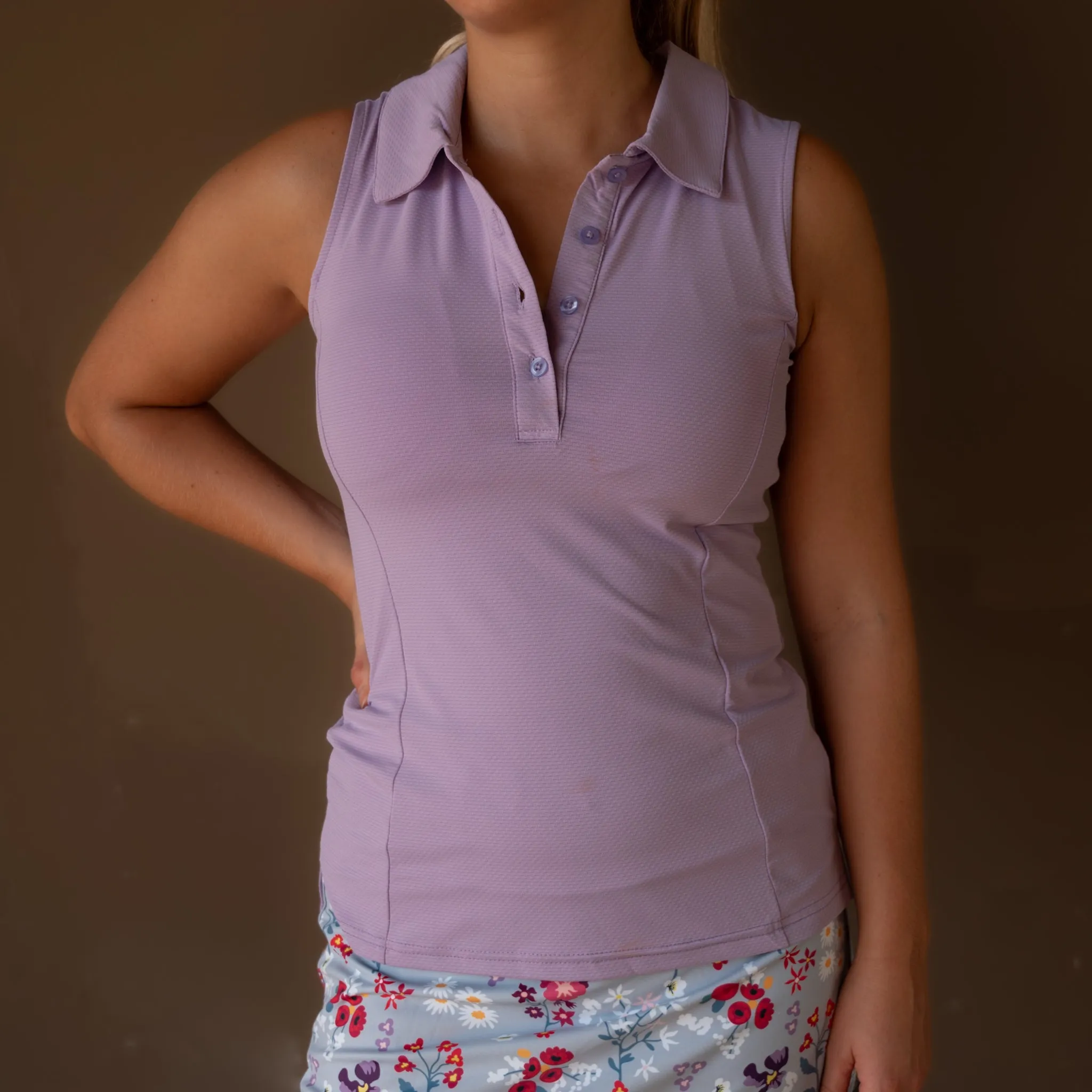 Ladies Sleeveless Polo