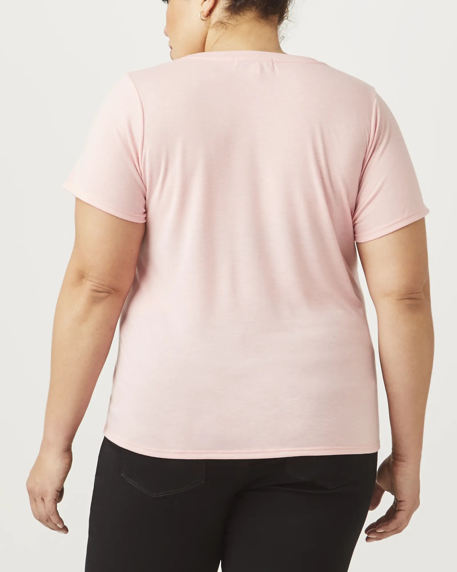 Laine Graphic Tee | Mauve / Black