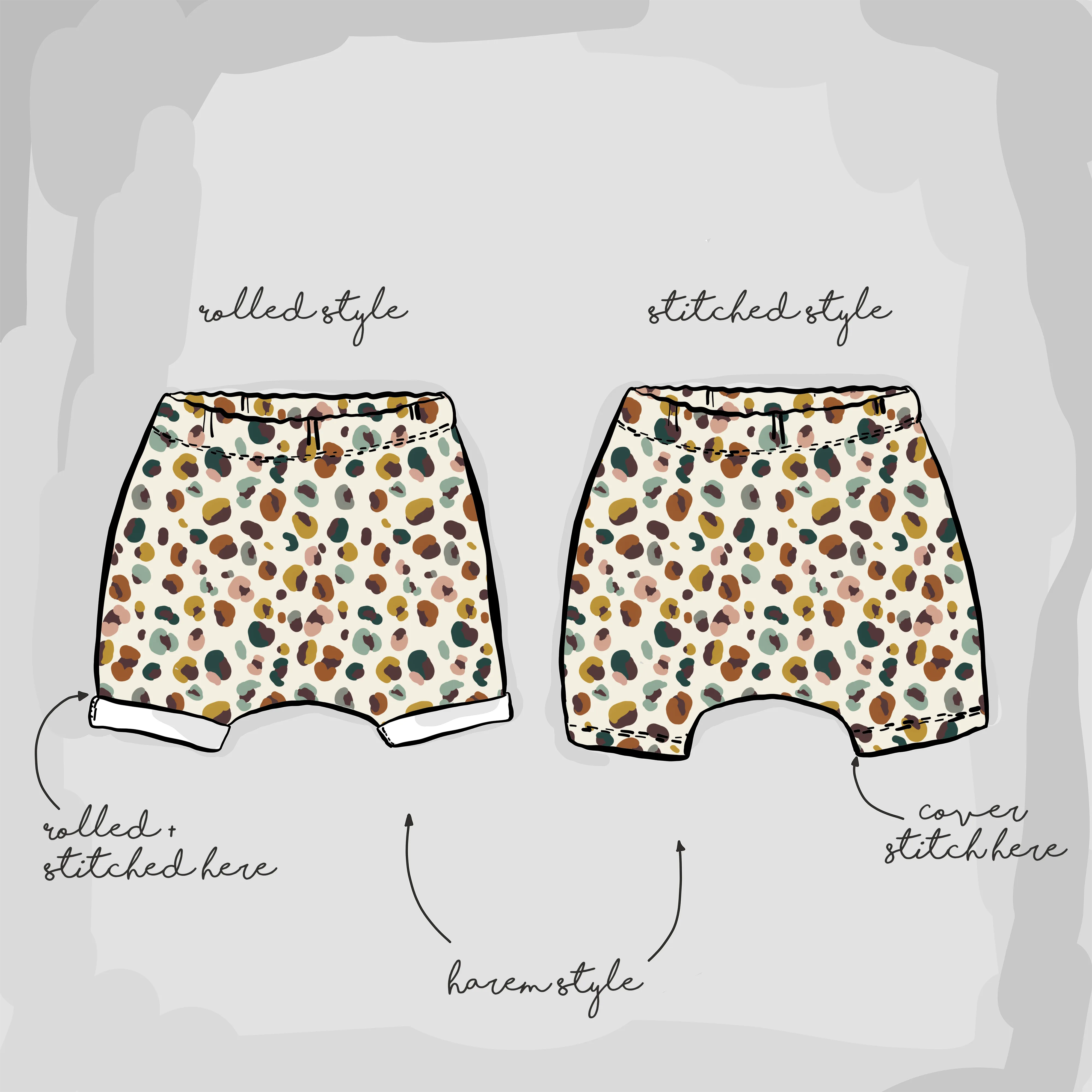 Leopard Cuffed Shorts | Ready To Post