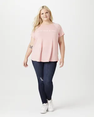 Lilah Graphic Tee | Mauve / White