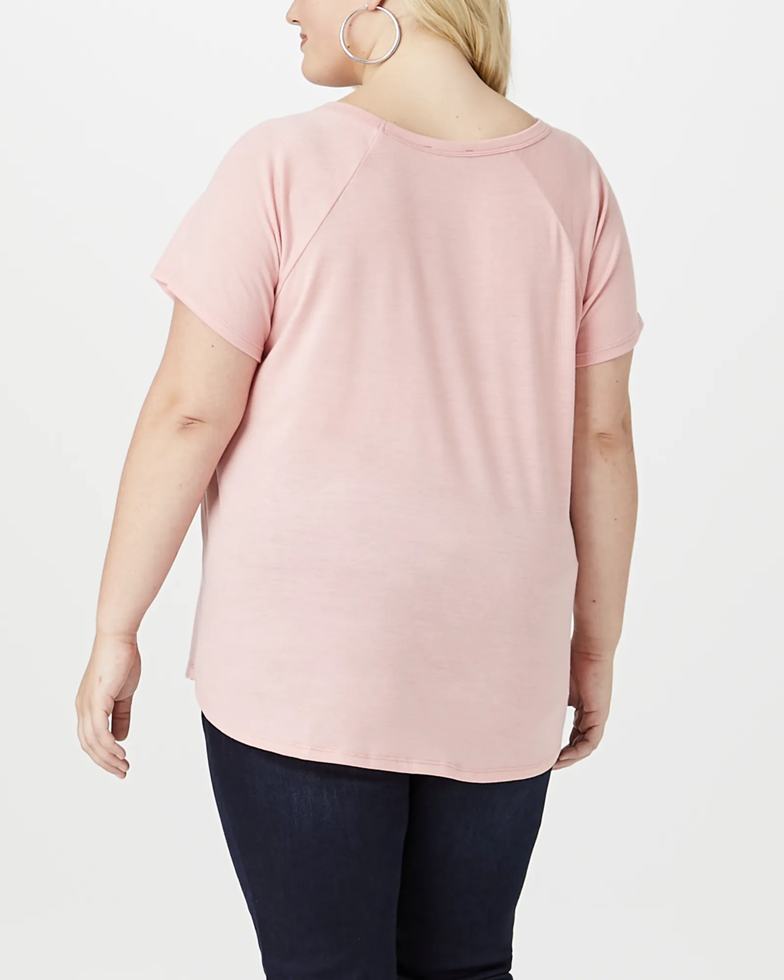 Lilah Graphic Tee | Mauve / White