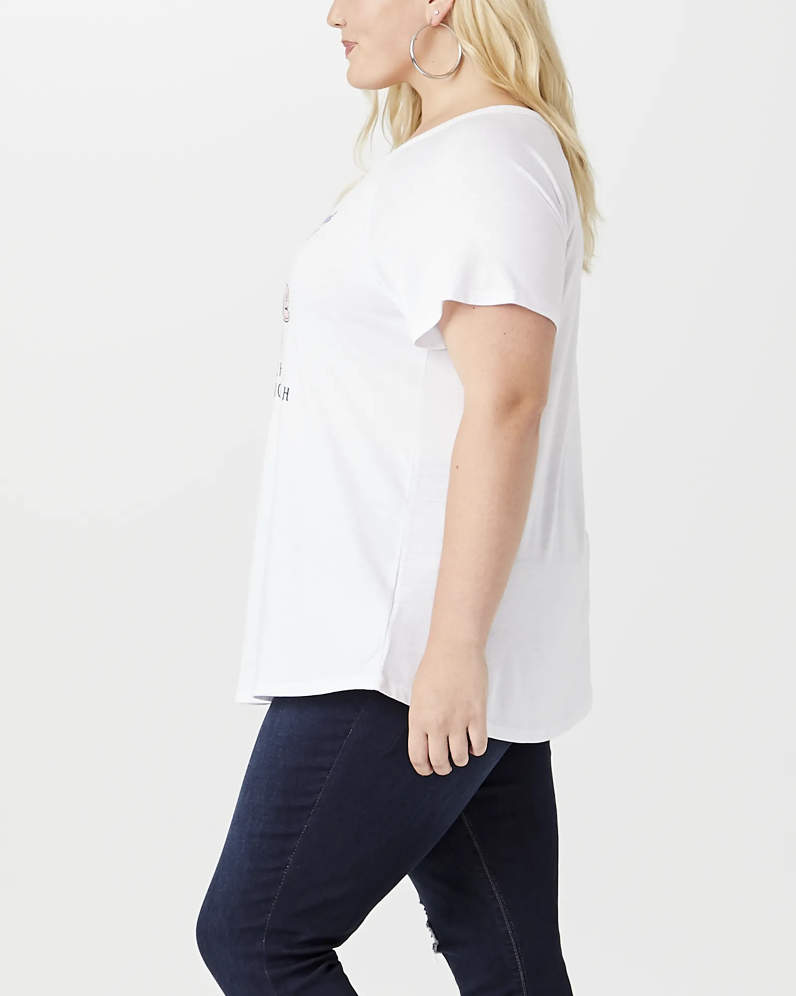 Lilah Graphic Tee | White