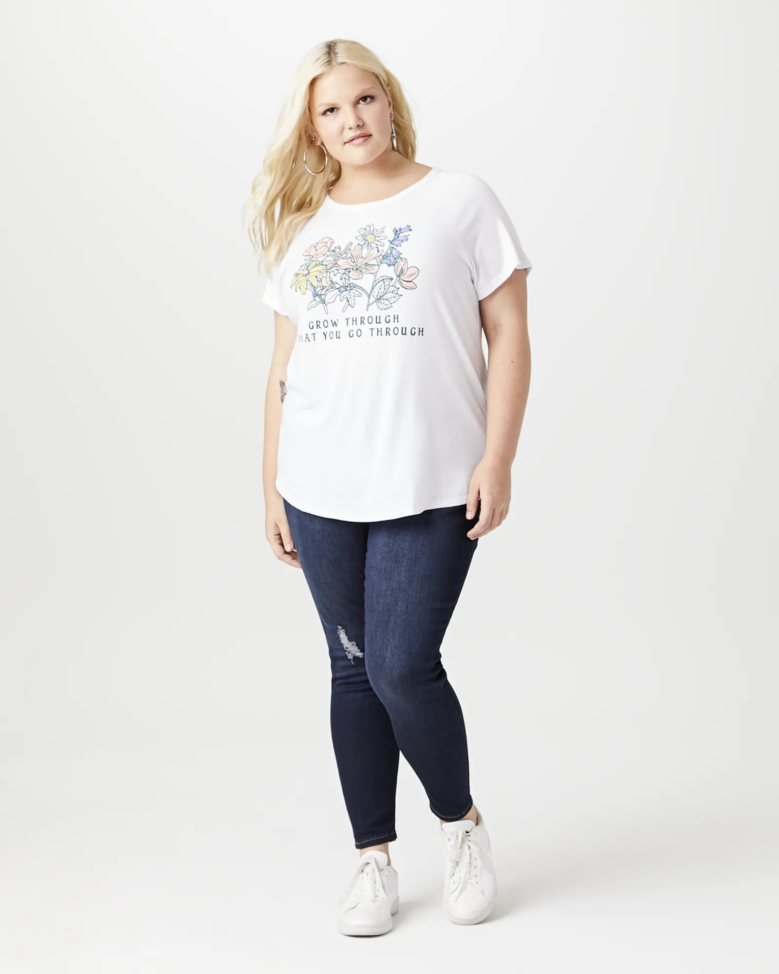 Lilah Graphic Tee | White