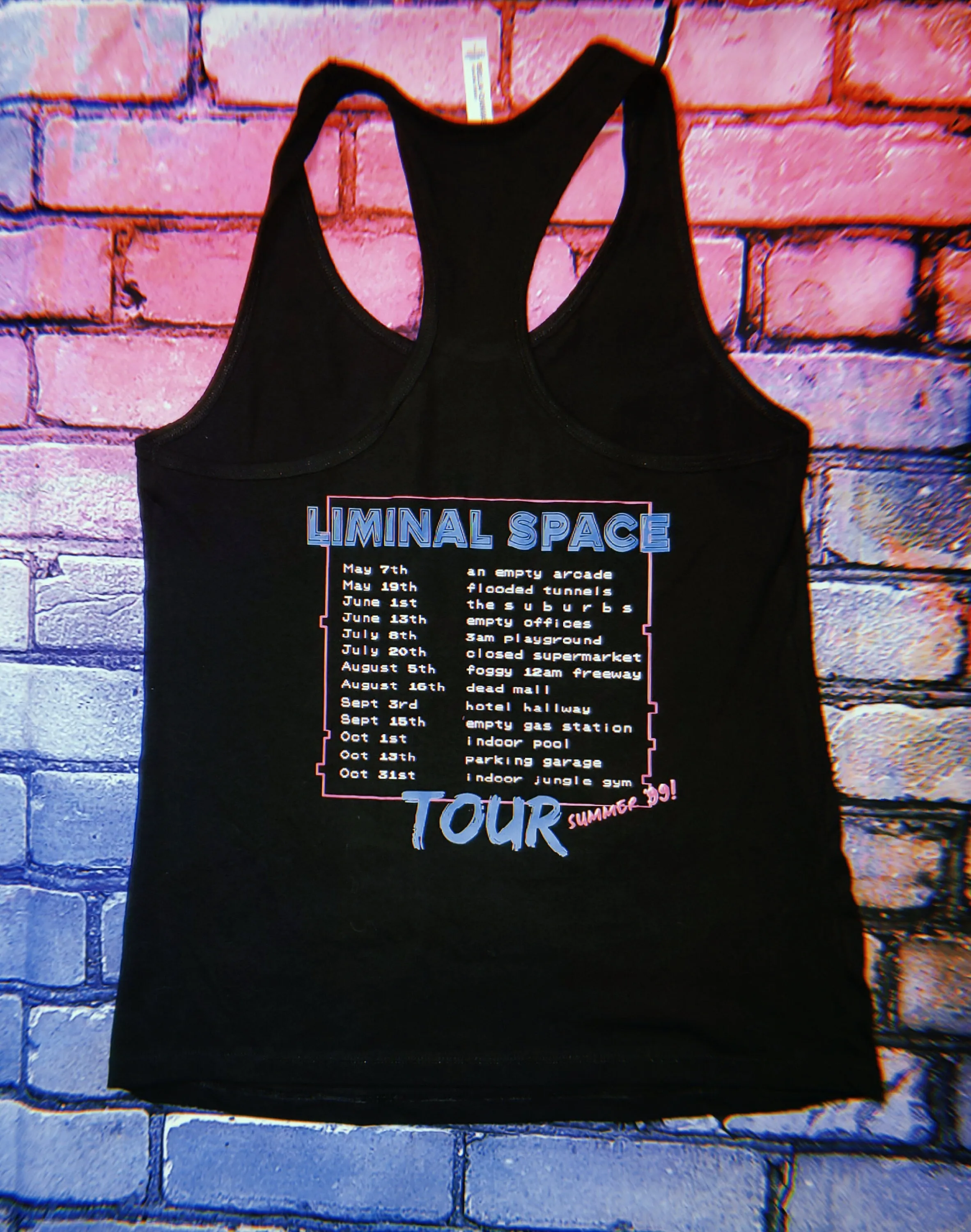 Liminal Space Tour Racerback Tank