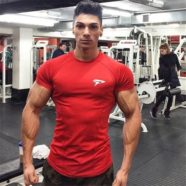 Men Sport Quick Dry Fit Running T-Shirt