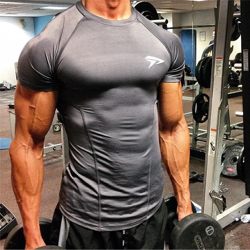 Men Sport Quick Dry Fit Running T-Shirt