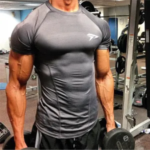 Men Sport Quick Dry Fit Running T-Shirt