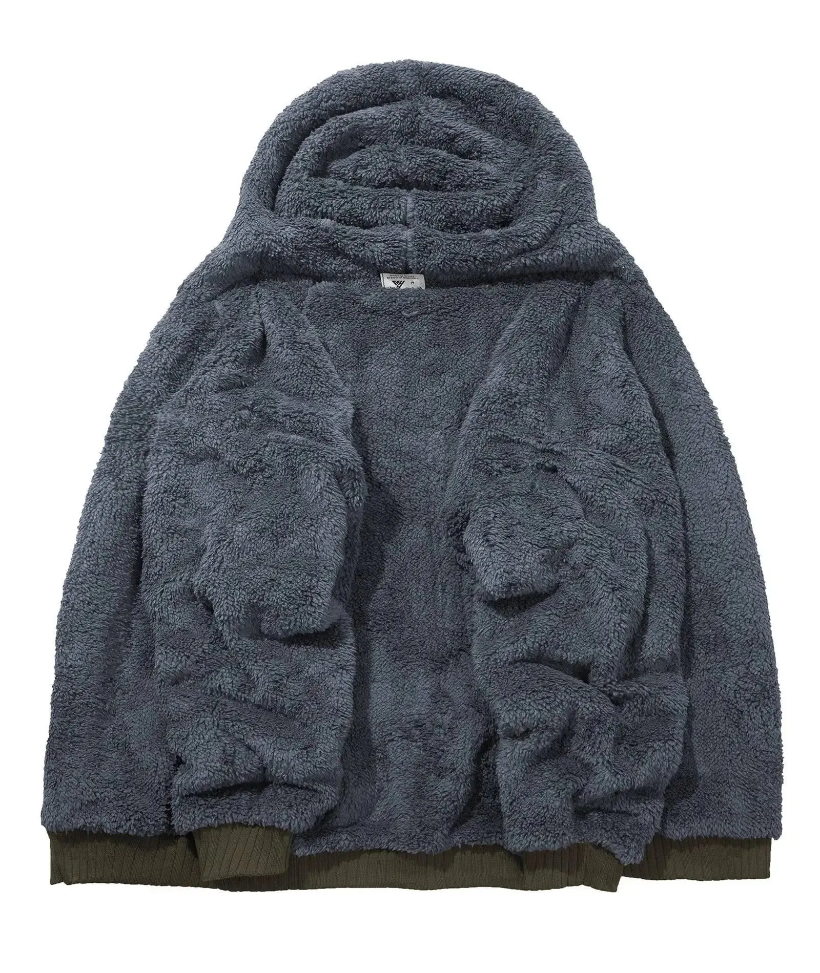 Men's Full Zipper Casual Sherpa Fleece Lined Hoodie-ZPK004727