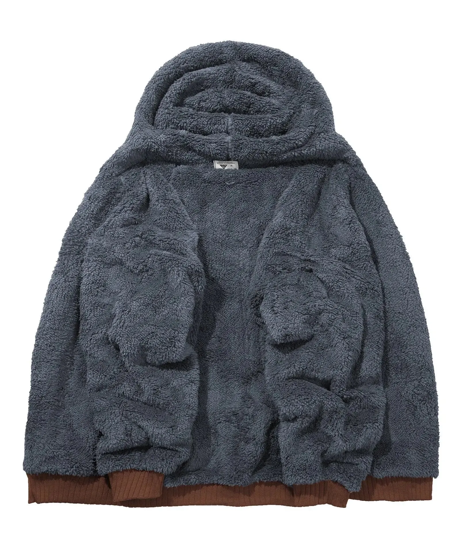 Men's Full Zipper Casual Sherpa Fleece Lined Hoodie-ZPK004727