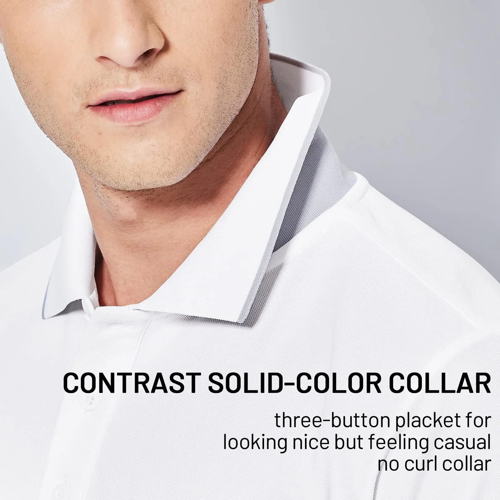 Men's Polo Shirt Quick Dry Collared Short Sleeve T-Shirts