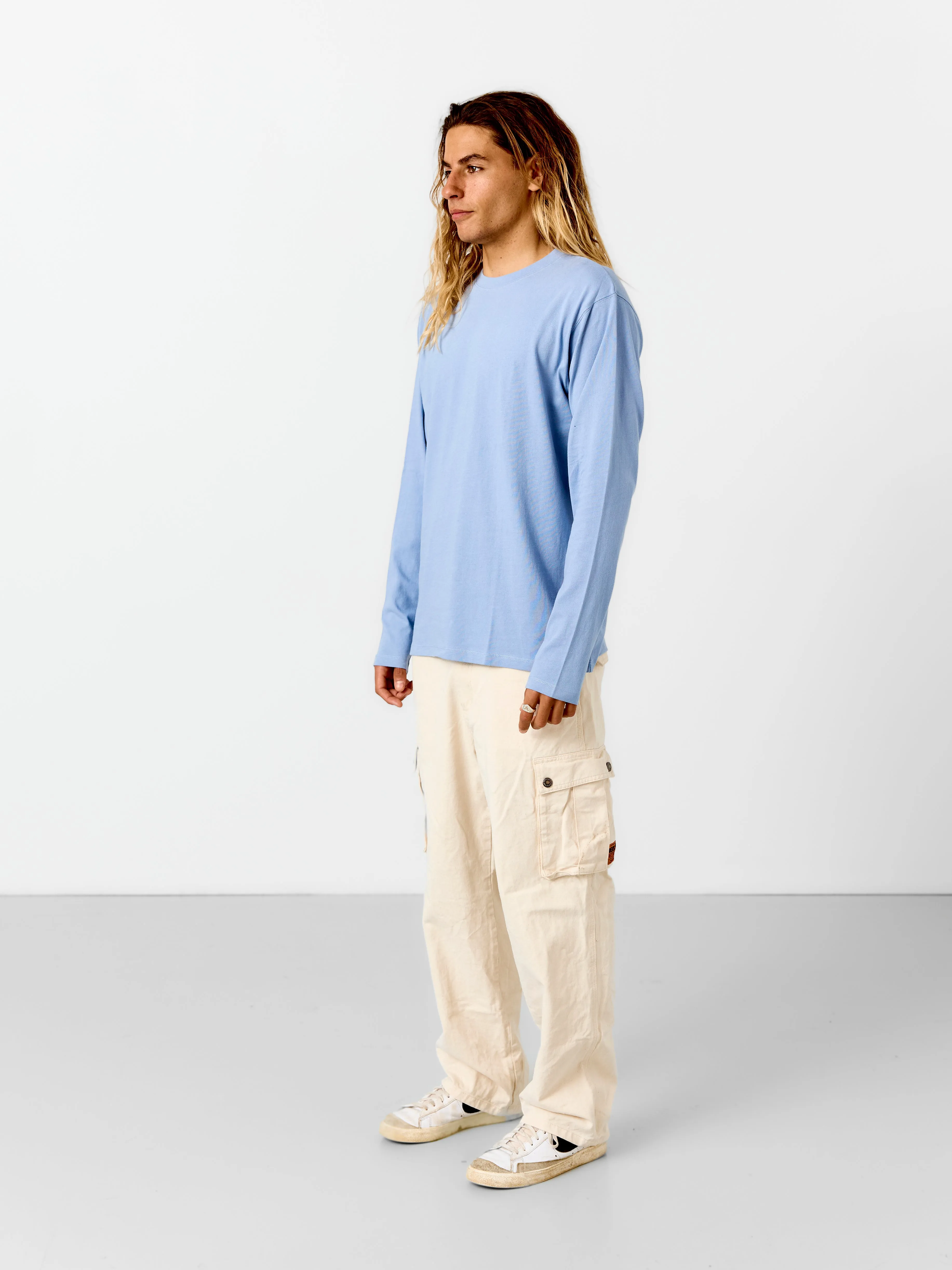 Men's Staple Long Sleeve tee | Steel