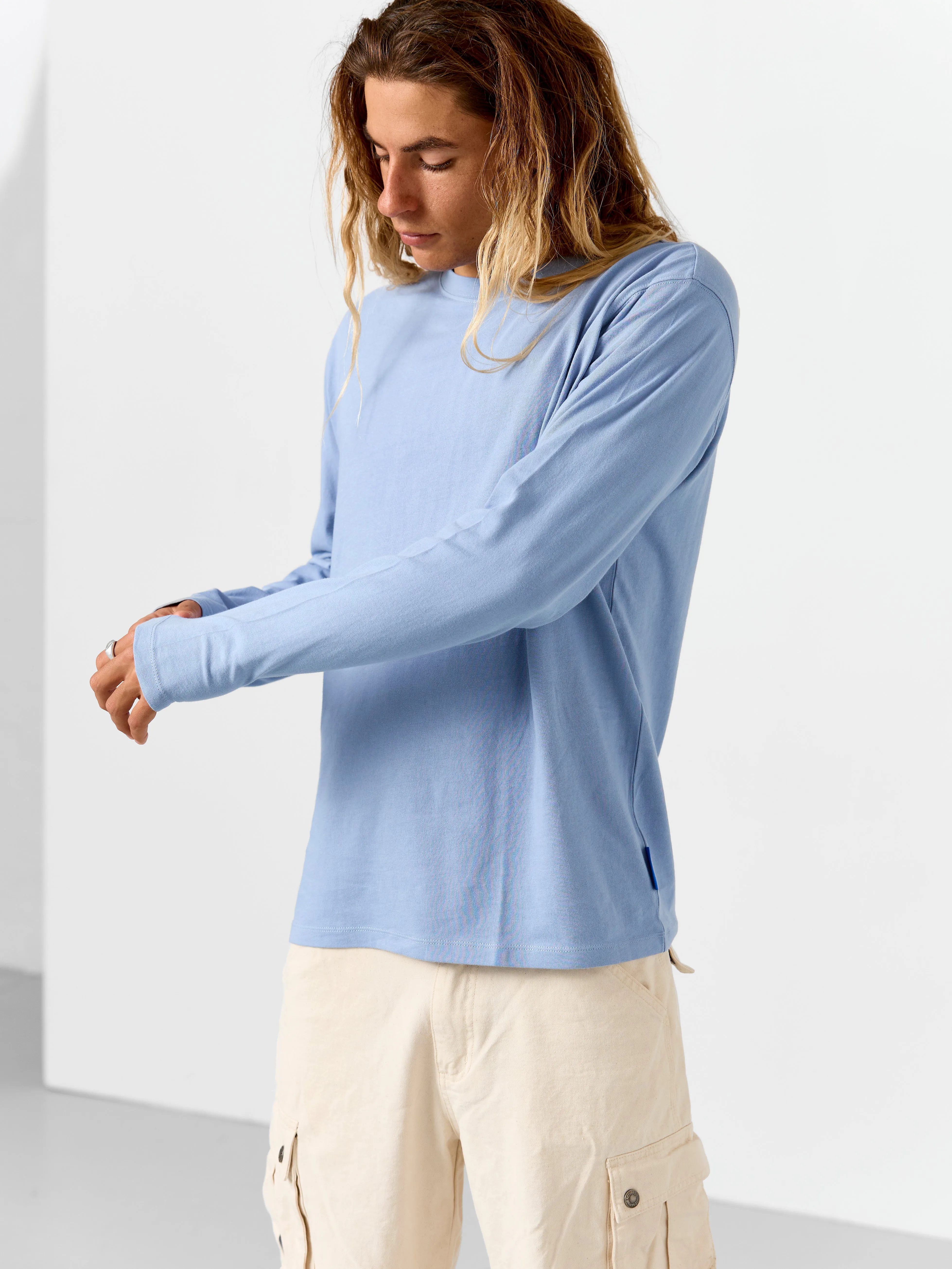 Men's Staple Long Sleeve tee | Steel
