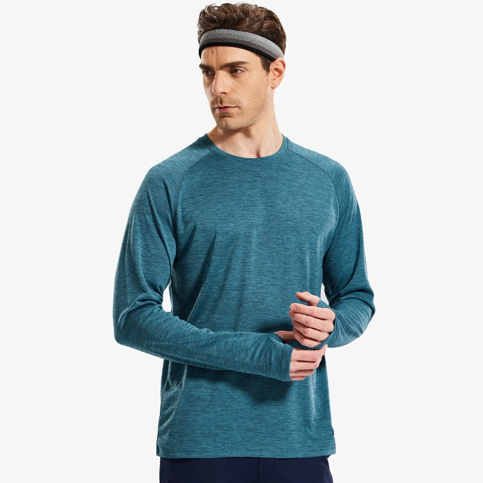 Men's UPF 50  Sun Protection Shirts Quick Dry with Thumb Holes