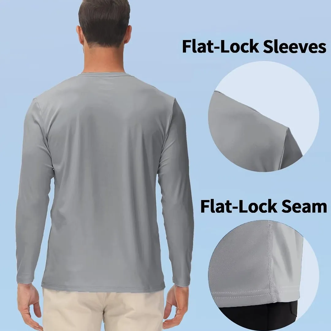 Men's UPF 50  UV Protection Quick Dry Long Sleeve Shirt