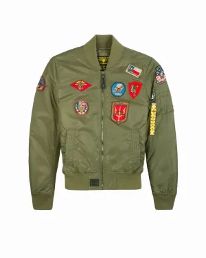MISS TOP GUN® MA-1 BOMBER JACKET WITH PATCHES