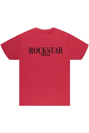 Octavio Printed T-Shirt-Magenta/Black