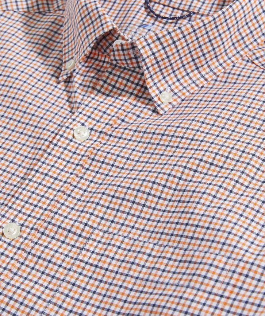 On-The-Go brrrº Tattersall Shirt in Fresh-Squeeze by Vineyard Vines