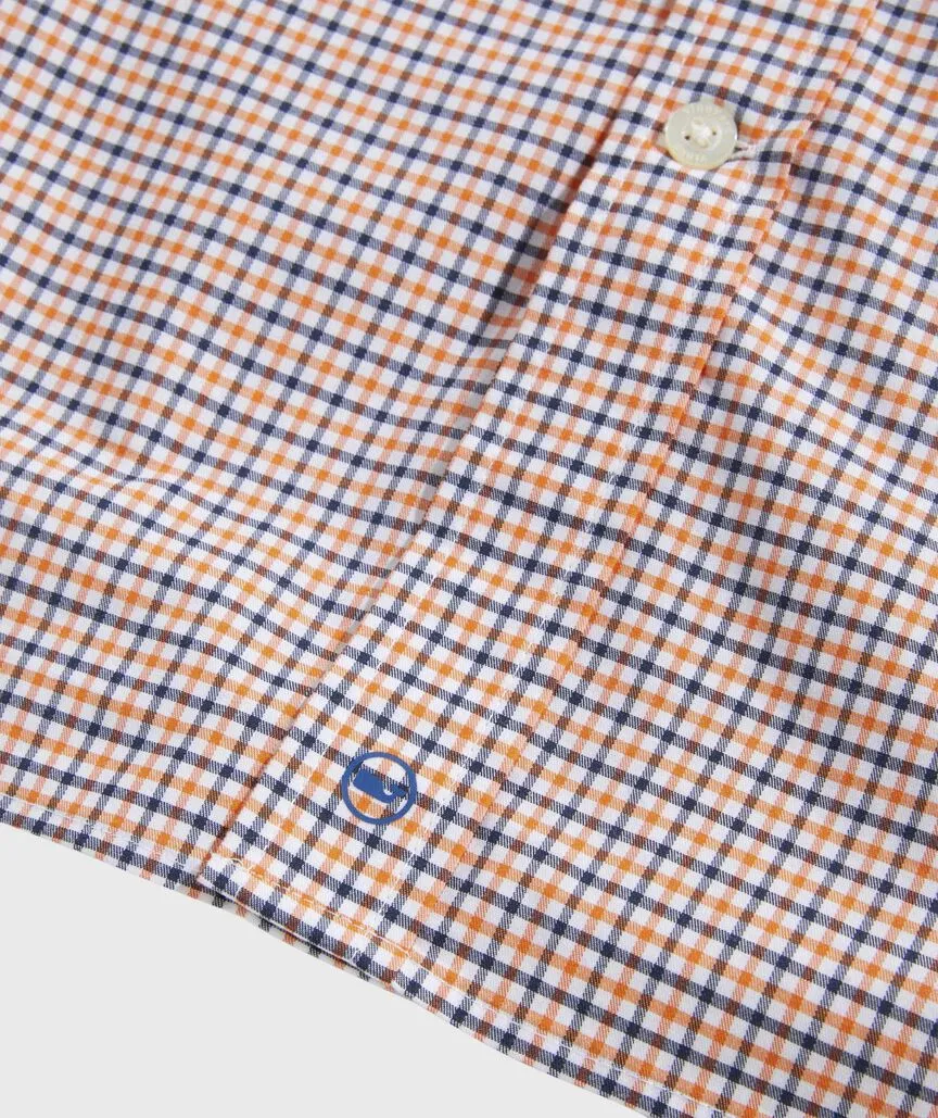 On-The-Go brrrº Tattersall Shirt in Fresh-Squeeze by Vineyard Vines