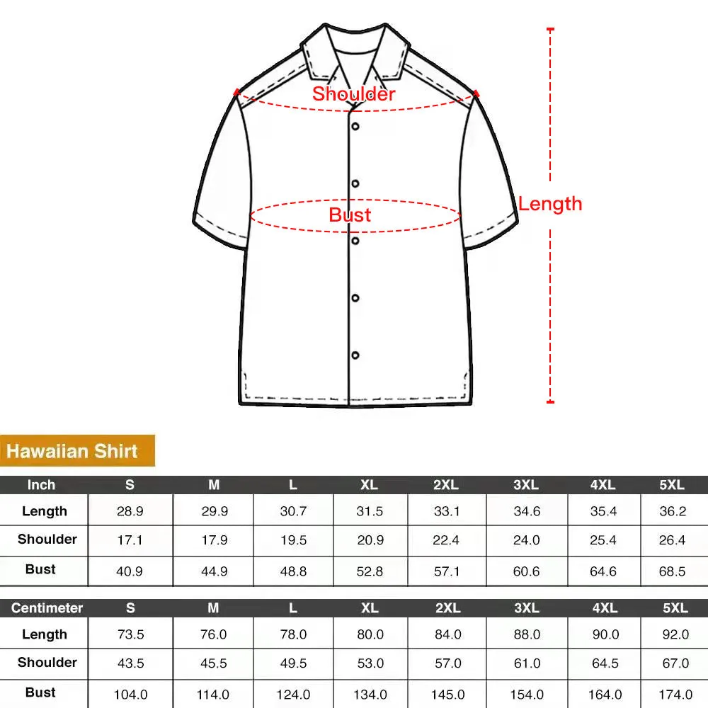 Pineapple Coconut Print Men's Hawaiian Shirt Short Sleeve Top Summer Outerwear