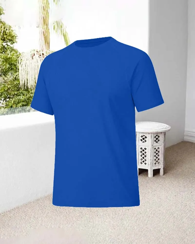 Quick dry casual round neck short sleeve T-shirt