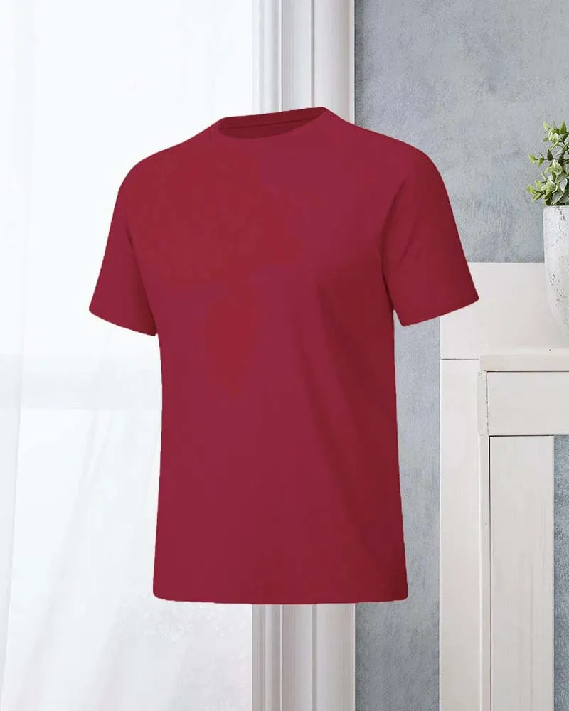 Quick dry casual round neck short sleeve T-shirt