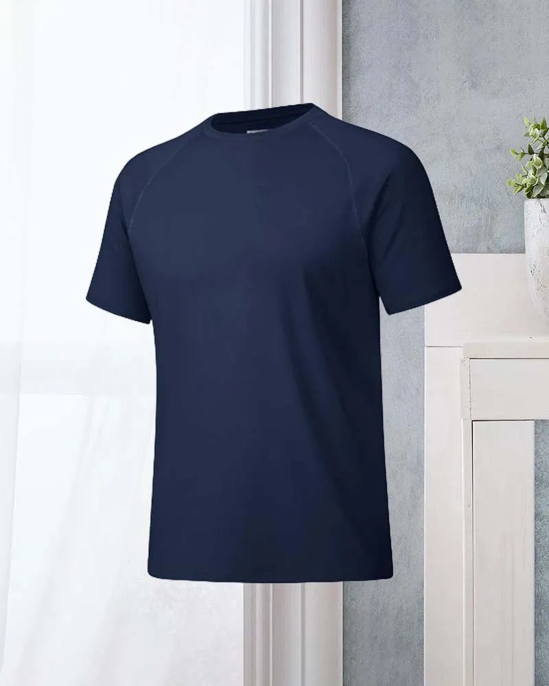 Quick dry casual round neck short sleeve T-shirt