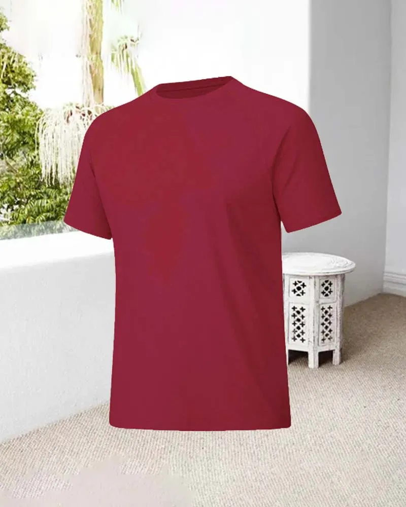 Quick dry casual round neck short sleeve T-shirt