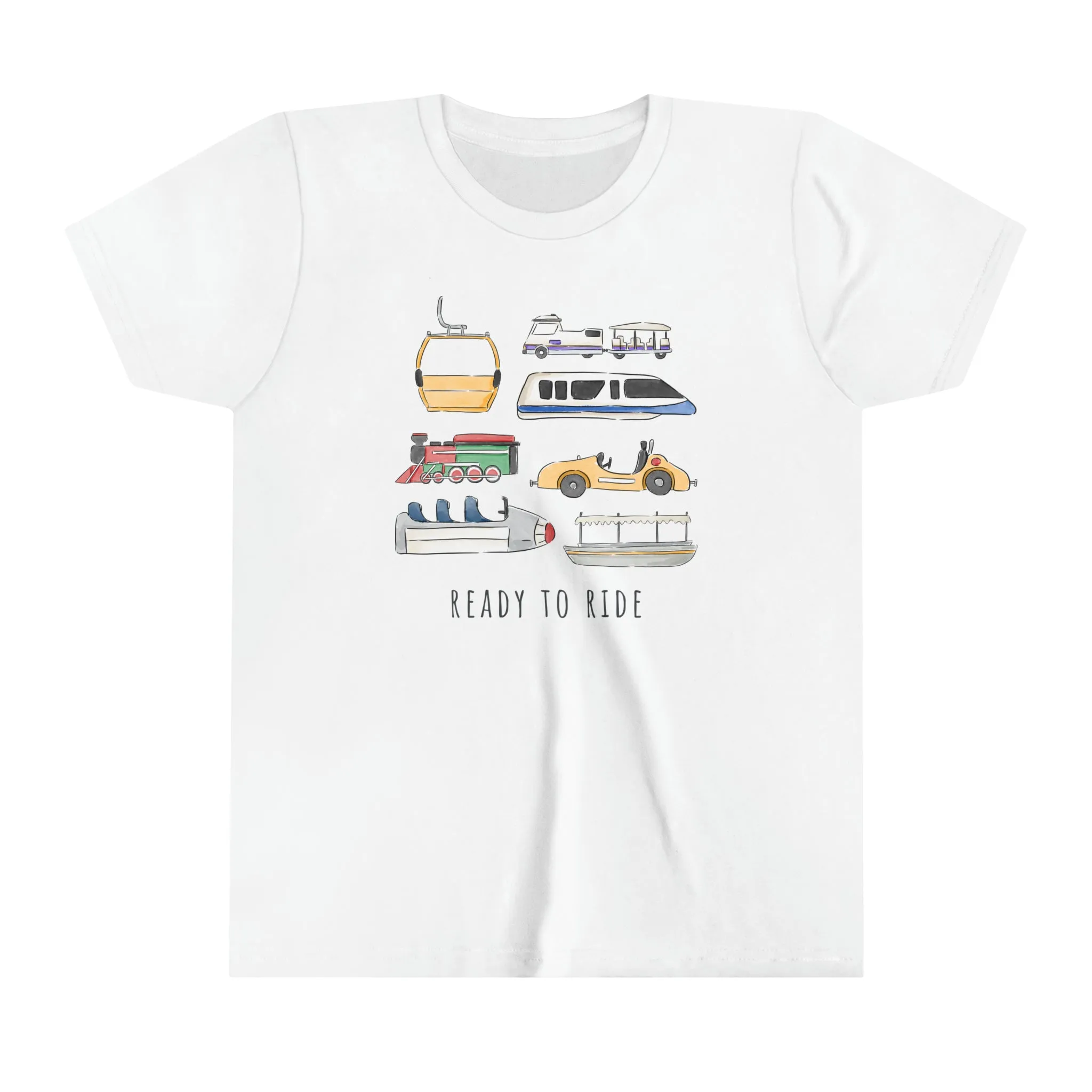 Ready to Ride - Youth Short Sleeve Family Matching Tee Shirt