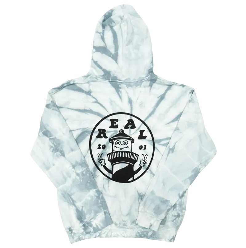 REAL Peace House Hooded Sweatshirt-Spider Silver